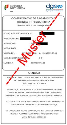 Portugal angeln Lizenz